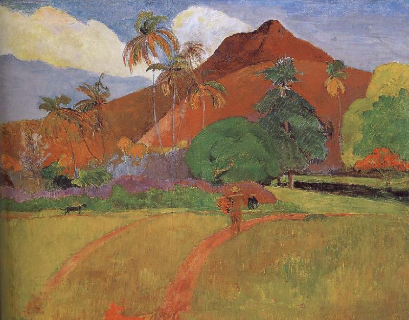 Paul Gauguin Tahitian Landscape oil painting picture